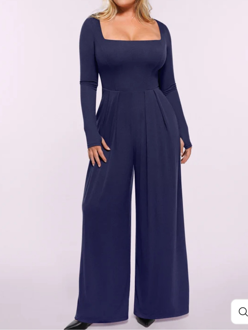 NWOT AirSlim® Square Neckline Built-In Shaping Jumpsuit Shapewear added
